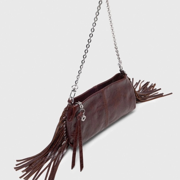 NWT Maje Miss M Burgundy Brown Clutch Bag Purse Crossbody New with Tags - Picture 3 of 10